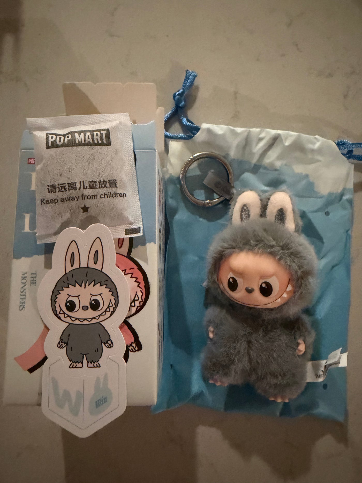 Pop Mart Labubu The Monsters Pin for Love Letter W Plush Keychain USA New