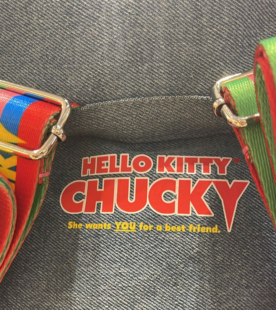 Universal Studios Hello Kitty Chucky Good Girls Denim Backpack New Wit – I  Love Characters