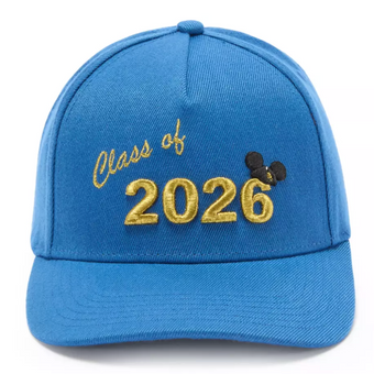 Disney Parks WDW Mickey Mouse Class of 2026 Graduation Baseball Cap Hat New Tag