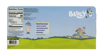 Galerie Bluey 14 Count Special Edition Printed Eggs in Box with Candy New