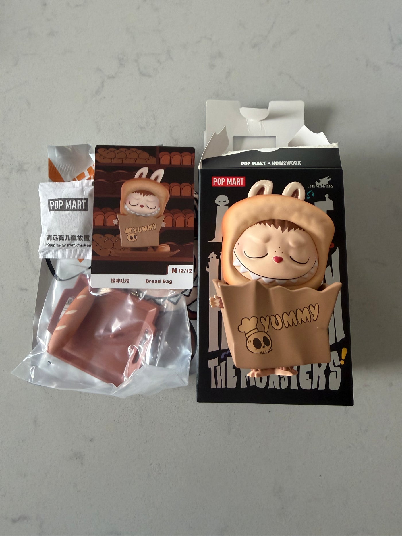 Pop Mart Labubu The Monsters Almost Hidden Bread Bag Figure USA SELLER New