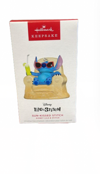 Hallmark 2024 Keepsake Disney Lilo & Stitch Sun-Kissed Stitch Ornament New w Box