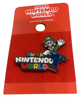 Universal Studios Super Nintendo World Logo Luigi Pin New With Tag