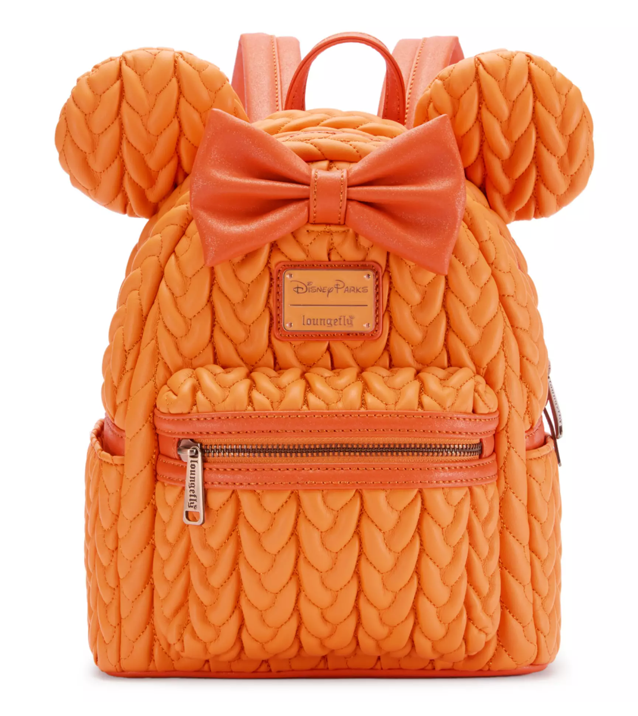 Disney Parks Halloween Minnie Mouse Orange Loungefly Mini Backpack Pumpkin Spice