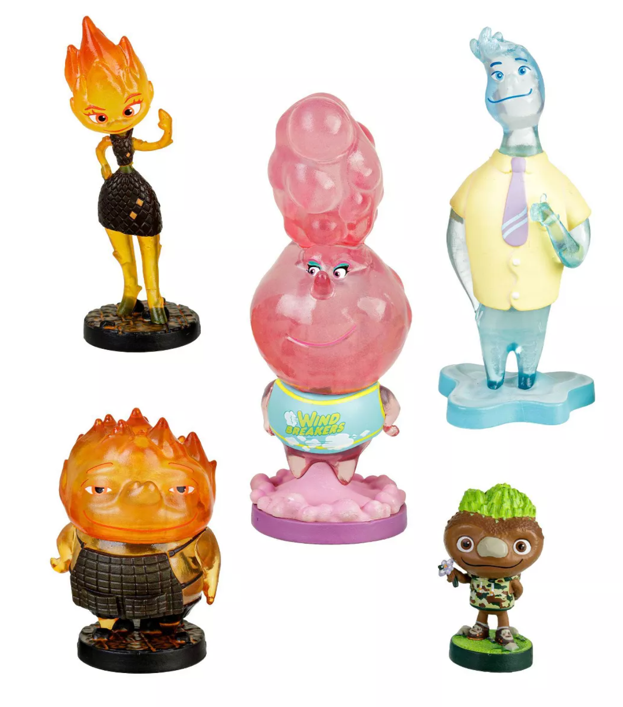 Disney Pixar Elemental Figurine Playset 5pc Toy New With Box