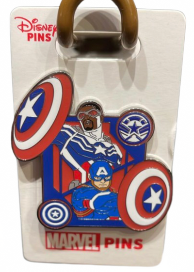 Disney Parks Capitan America Shield Pin New with Card