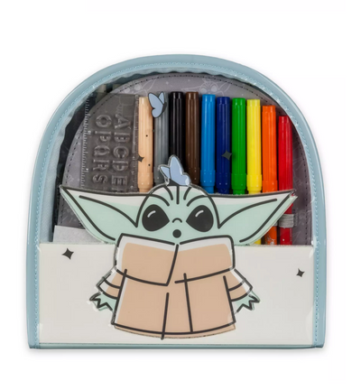 Disney Star Wars: The Mandalorian Grogu Zip-Up Stationery Kit New with Tag
