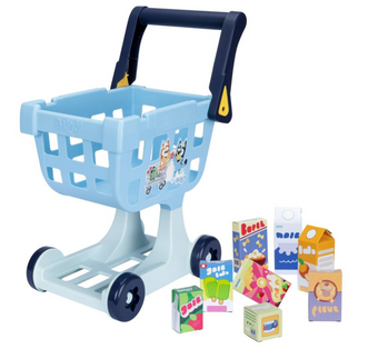 Disney Bluey Shopping Cart Playset Toy with Accessories New with Box