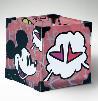 Disney Britto mickey and minnie electric glass votive candle holder new with box