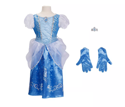 Disney Princess Cinderella Majestic Dress with Bracelet and Gloves Size 4-6x New