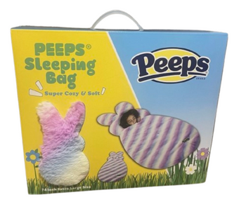 Peeps 74” Extra Large Bunny Sleeping Bag Super Cozy & Soft Multicolor New W Box