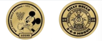 Disney Magic Kingdom Train Station Mickey Collectible Coin Medallion New