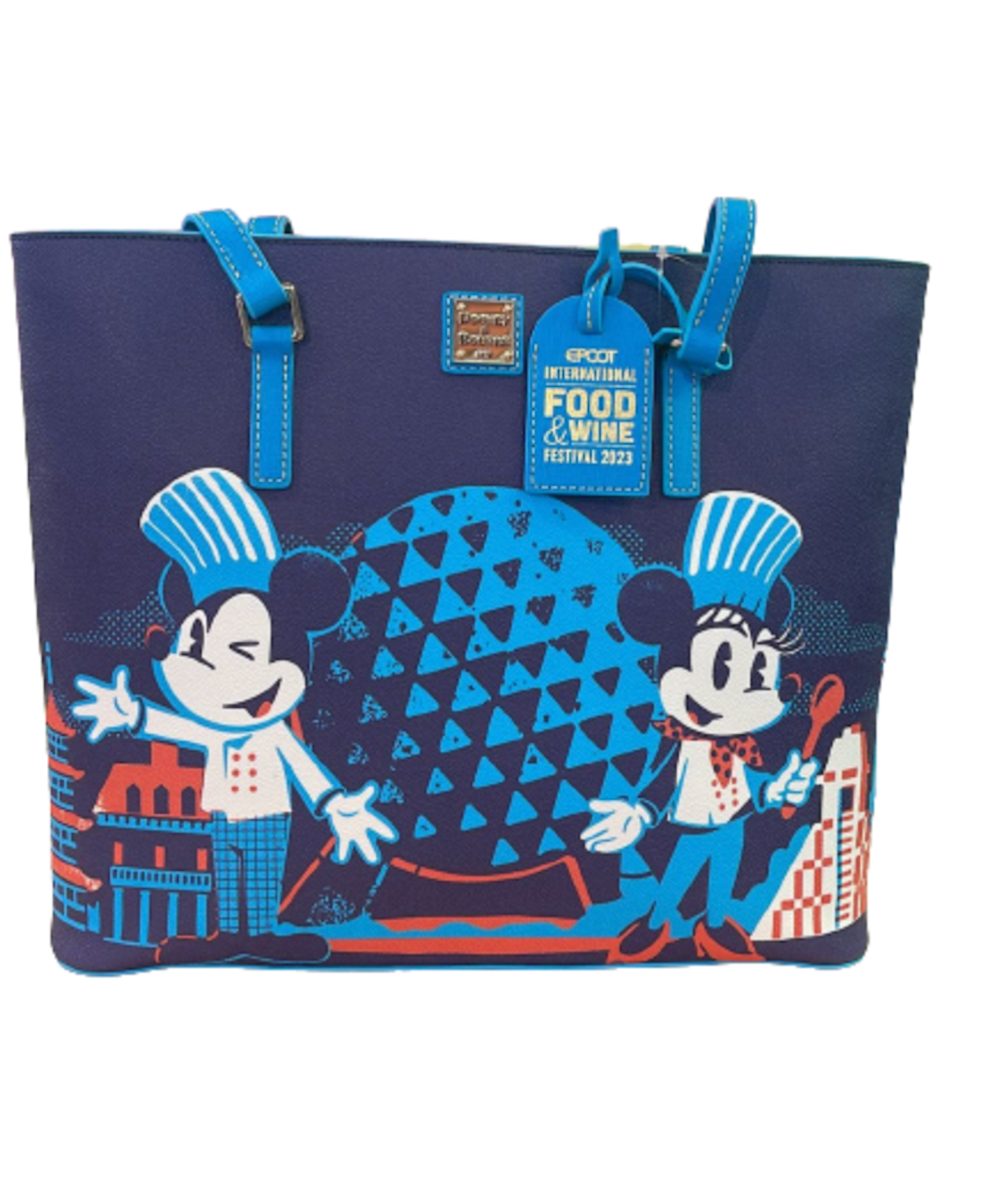 Disney EPCOT Food & Wine 2023 Mickey Minnie Chef Dooney & Bourke Tote Bag New
