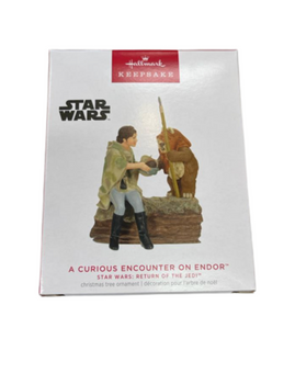 Hallmark 2023 Keepsake Star Wars A Curious Encounter on Endor Ornament New Box