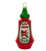 Robert Stanley Hot Sauce Bottle Glass Christmas Ornament New with Tag