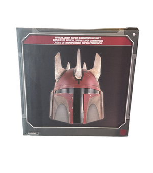 Disney Parks Galactic Archive Series Mandalorian Super Commando Helmet New W Tag