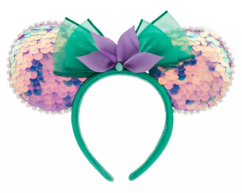Disney Parks Ariel Ear Headband for Adults – The Little Mermaid New With Tag