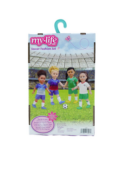 My Life As Blue Soccer Fashion 7-Piece Set for 18-Inch Dolls New With Box
