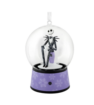 Hallmark Jack Skellington Christmas Musical Globe Ornament New with Box