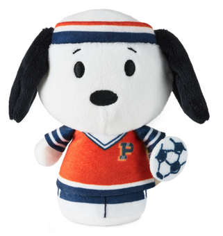Hallmark itty bittys Peanuts Soccer Player Snoopy Plush New with Tag