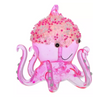 Robert Stanley Pink Octopus Glass Christmas Ornament New with Tag