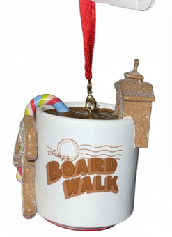 Disney Parks Boardwalk Inn Gingerbread Cup Christmas Ornament New With Tag