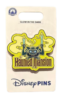 Disney Parks Haunted Mansion Gargoyle Glow in the Dark Pin New W Tag