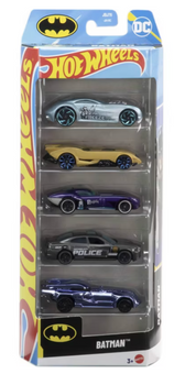 Hot Wheels Batman Car Vehicle 1:64 Scale - 5pk Toy New With Tag