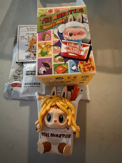 Pop Mart Labubu The Monsters Wacky Mart Chow Mein Vinyl Figure USA Seller New