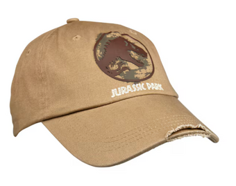 Universal Studios Jurassic Park Logo Khaki Adult Cap Baseball Hat New With Tag