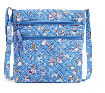 Disney Parks Cinderella Triple Zip Hipster Crossbody Bag by Vera Bradley New