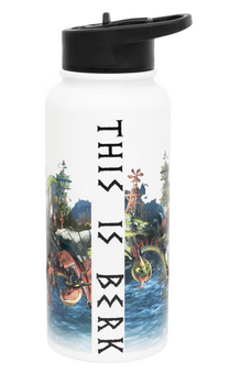 Universal Studios How To Train Your Dragon "This is Berk" Travel Bottle New Tag