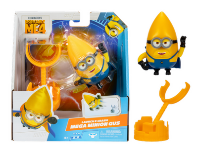 Universal Studios Despicable Me 4 Minions Launch & Crash Mega Minion Gus New Box