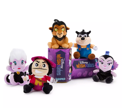 Disney Parks Wishables Shimmer Mystery Plush Villains Micro New