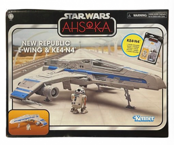 Disney Parks New Republic E-Wing & KE4-N4 Action Figure Star Wars: Ahsoka New