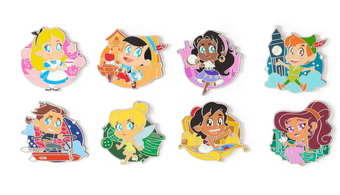 Disney Parks Animated Cuties Mystery Pin Set Random New With Card