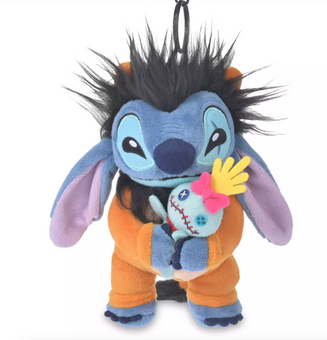 Disney Halloween Villains Stitch as Scar Plush Keychain Bag Charm New with Tag