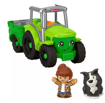 Fisher-Price Little People Push & Play Tractor, Musical Toy Farm New with Tag