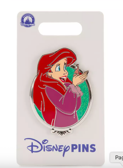 Disney Parks Ariel and Sebastian Pin The Little Mermaid New With Card
