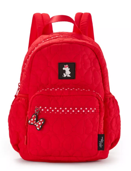 Disney Parks Minnie Mouse Quilted Mini Backpack Bag New With Tag