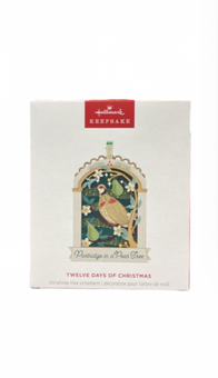 Hallmark 2024 Keepsake Twelve Days of Christmas Papercraft Ornament New with Box