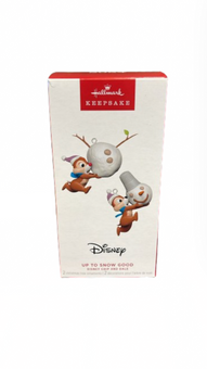 Hallmark 2024 Keepsake Disney Chip and Dale Up to Snow Good Ornament New w Box