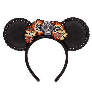 Disney Parks Pixar Coco Floral Skull Ear Headband for Adults New With Tag