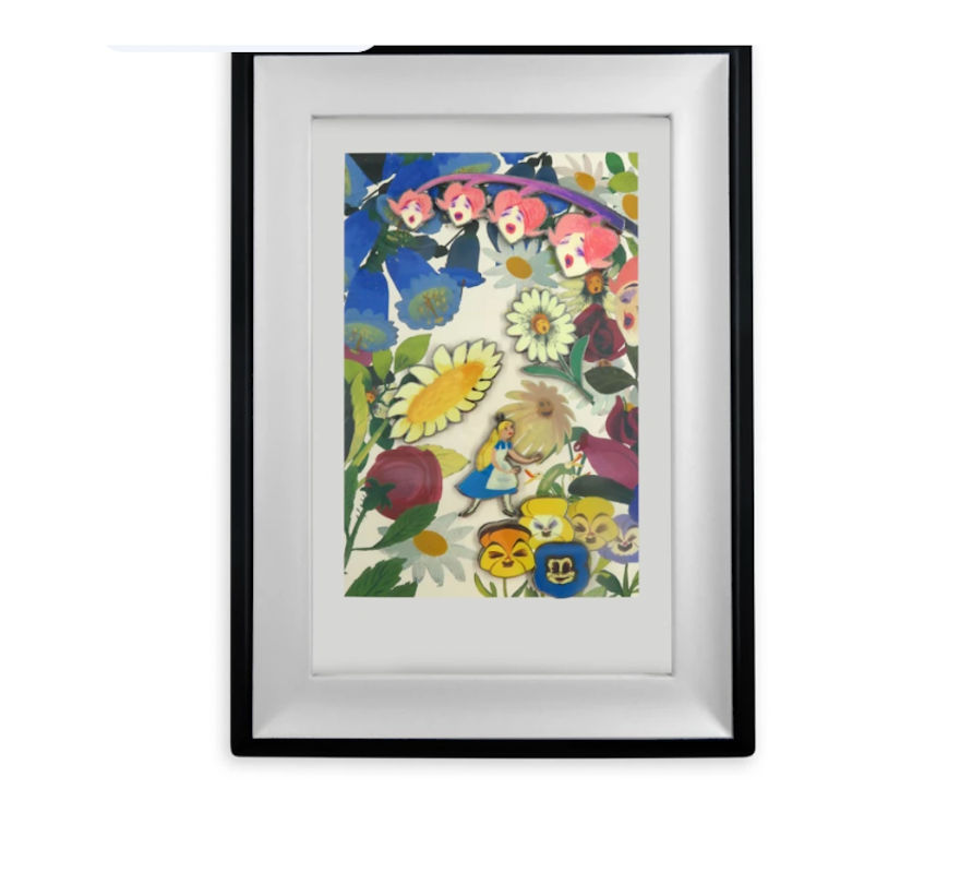 Disney Alice in Wonderland 70th by Mary Blair Framed Pin Set Limited Edition New