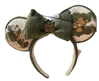 Disney Parks Wilderness Lodge Ear Headband Mickey Mouse Humphrey the Bear New