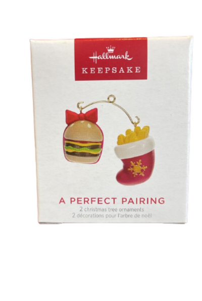 Hallmark 2023 Keepsake A Perfect Pairing Christmas Ornaments Set New with Box