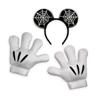 Disney Parks Halloween Mickey Light-Up Skeleton Costume Accessory Set New W Tag