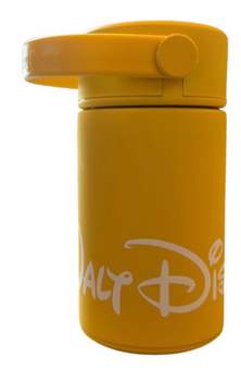 Disney Parks Walt Disney World Logo Mania Yellow Water Bottle Small New With Tag