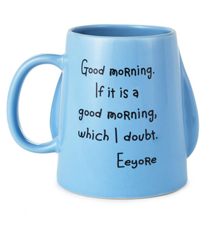 Hallmark Disney Winnie the Pooh Eeyore Sculpted Mug, 19 oz. New