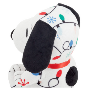 Hallmark Christmas Peanuts Snoopy Lights Plush New with Tag